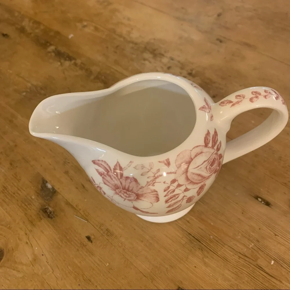 Churchill Pink Peony China Creamer made in England Cottagecore Floral